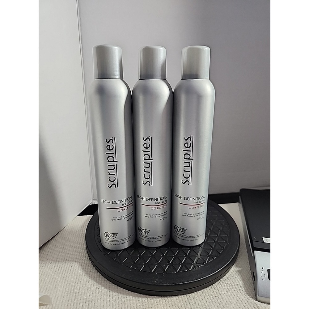 Scruples High Definition Hair Spray - FIRM 10.6 FL OZ - PACK OF 3 NEW